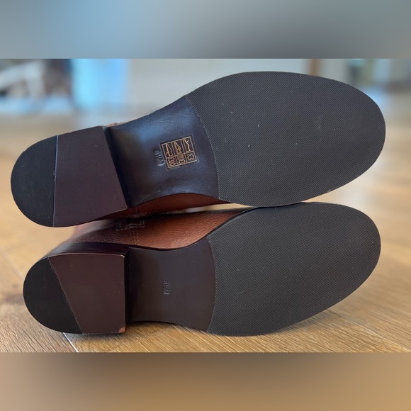 NWOT- Tory Burch Junction Boots- Brown Pebbled Leather - size 8.5M - Picture 10 of 16